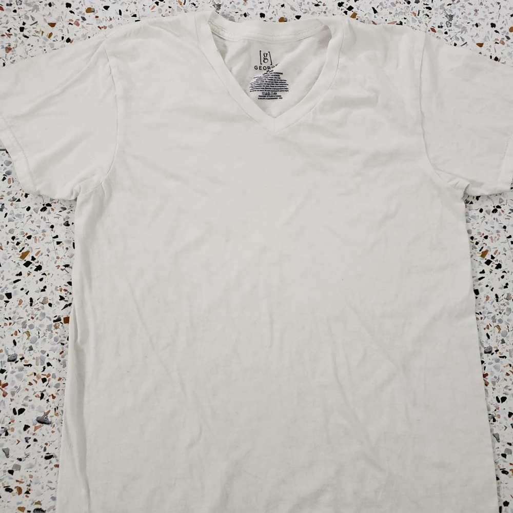 Plain white tee